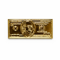 Belico 100 bill money gold metal cap pin para gorra