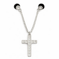 Belico Cross silver bling metal cap chain cadena para gorra