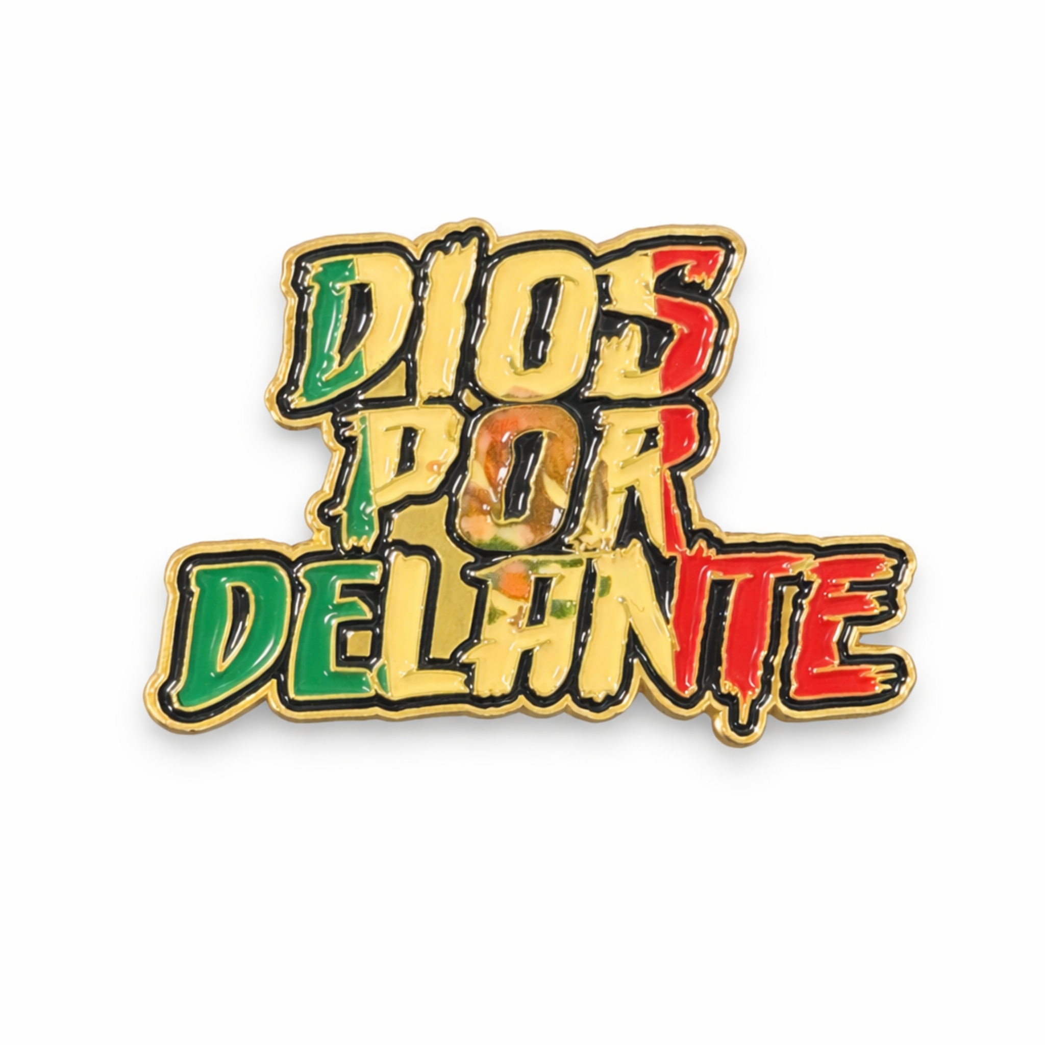Belico Dios Por Delante metal cap pin para gorra