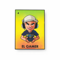 Belico El Gamer metal cap pin para gorra with gamer character design