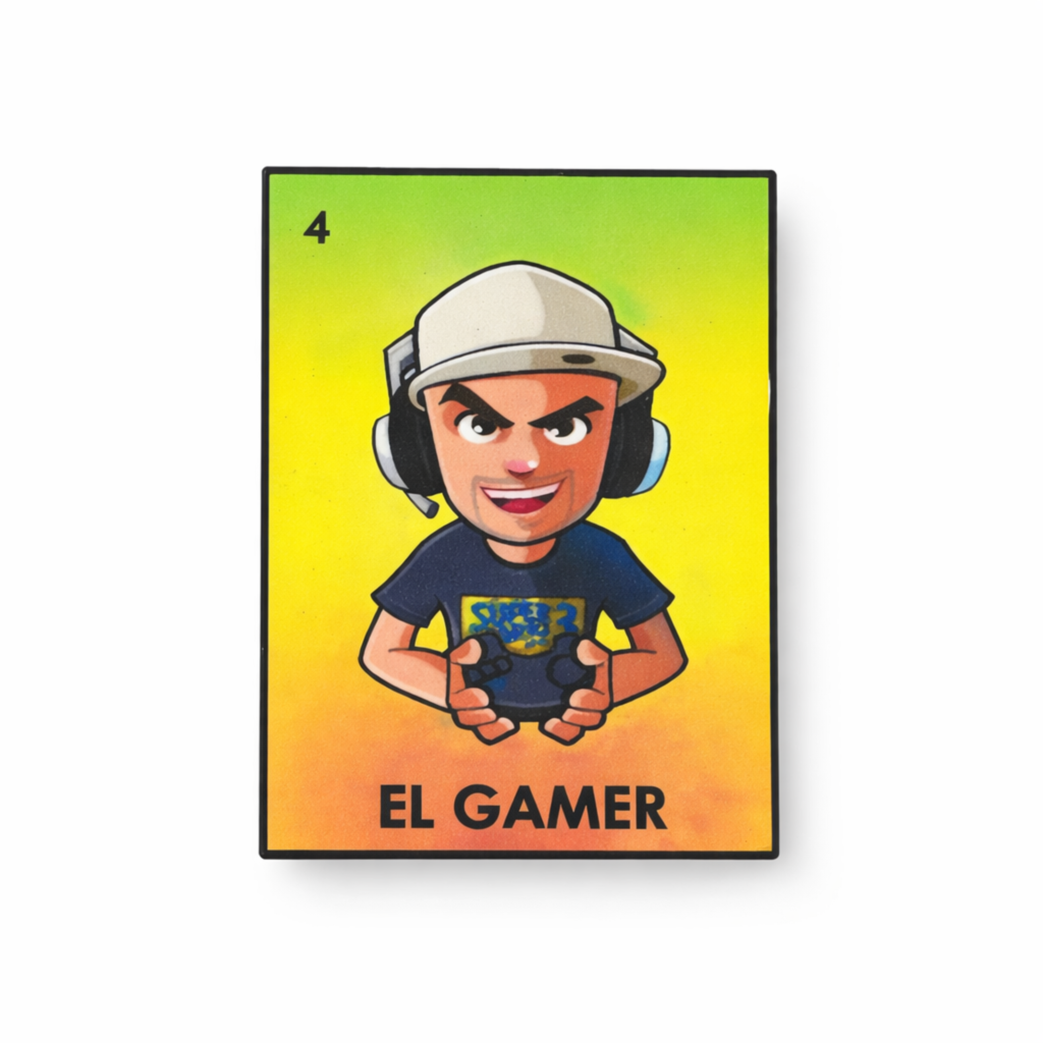 Belico El Gamer metal cap pin para gorra with gamer character design