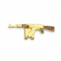 Gun Style Gold Enamel Pin