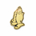 Belico Praying Hands gold metal cap pin para gorra