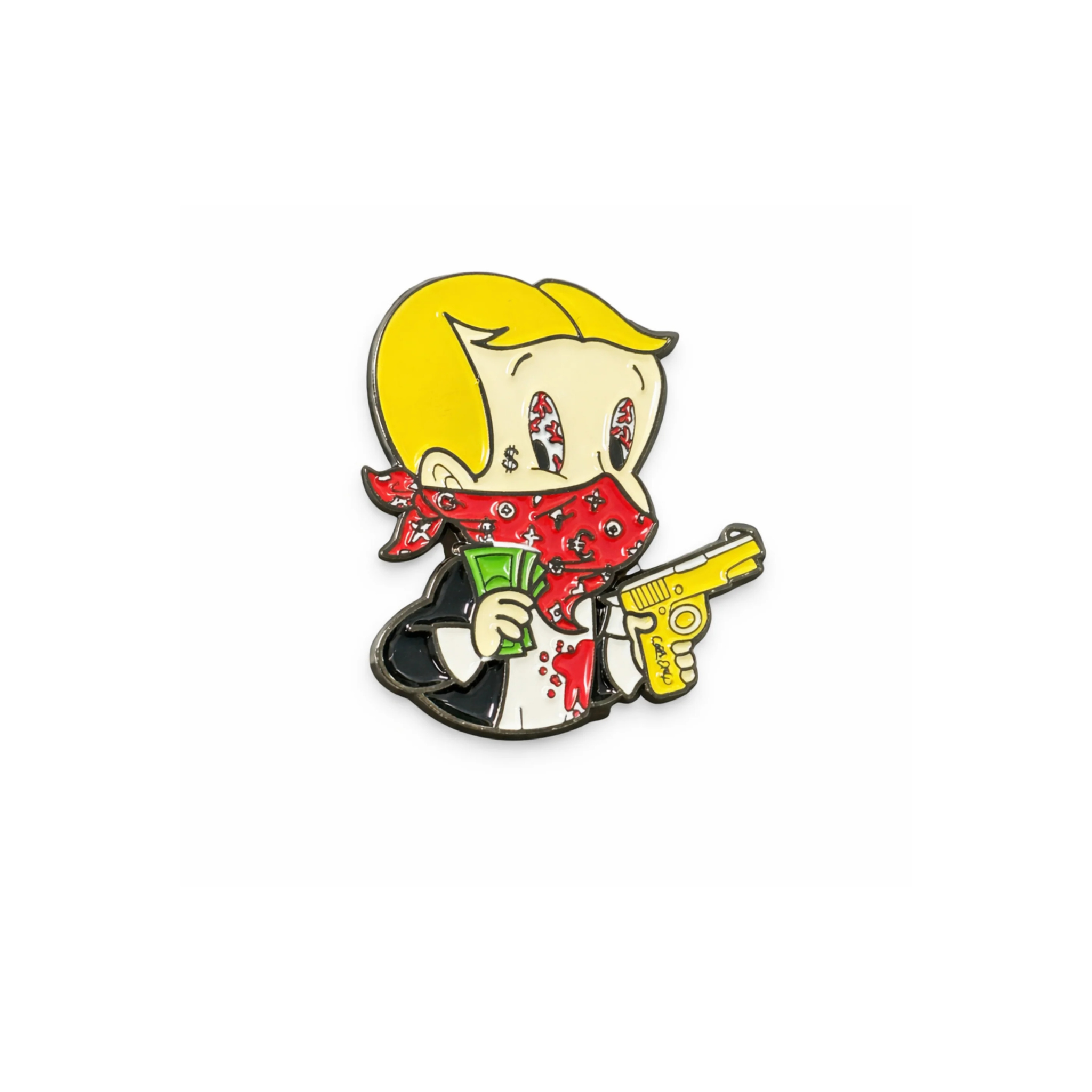 Rich Kid Enamel Pin
