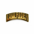 Lowrider gold metal Chicano lowrider lapel pin