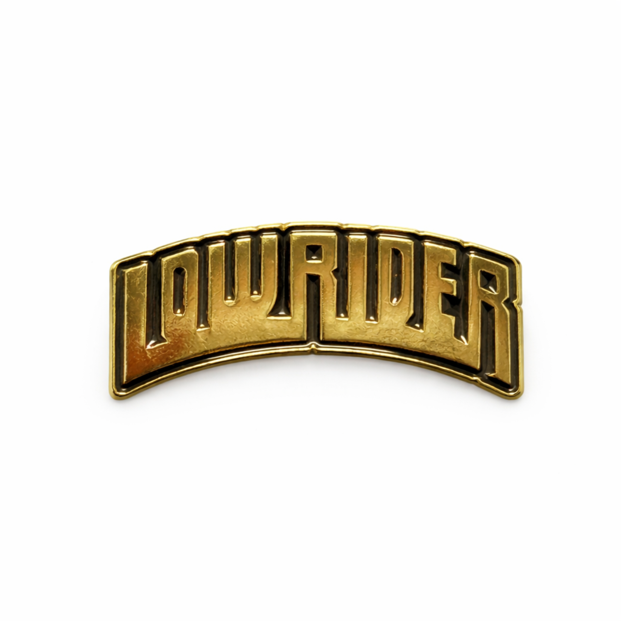 Lowrider gold metal Chicano lowrider lapel pin