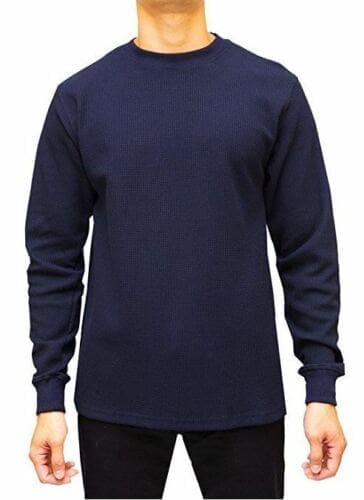 Nona Men's Heavyweight Thermal Shirt – Long Sleeve Cotton Blend (S–5XL)