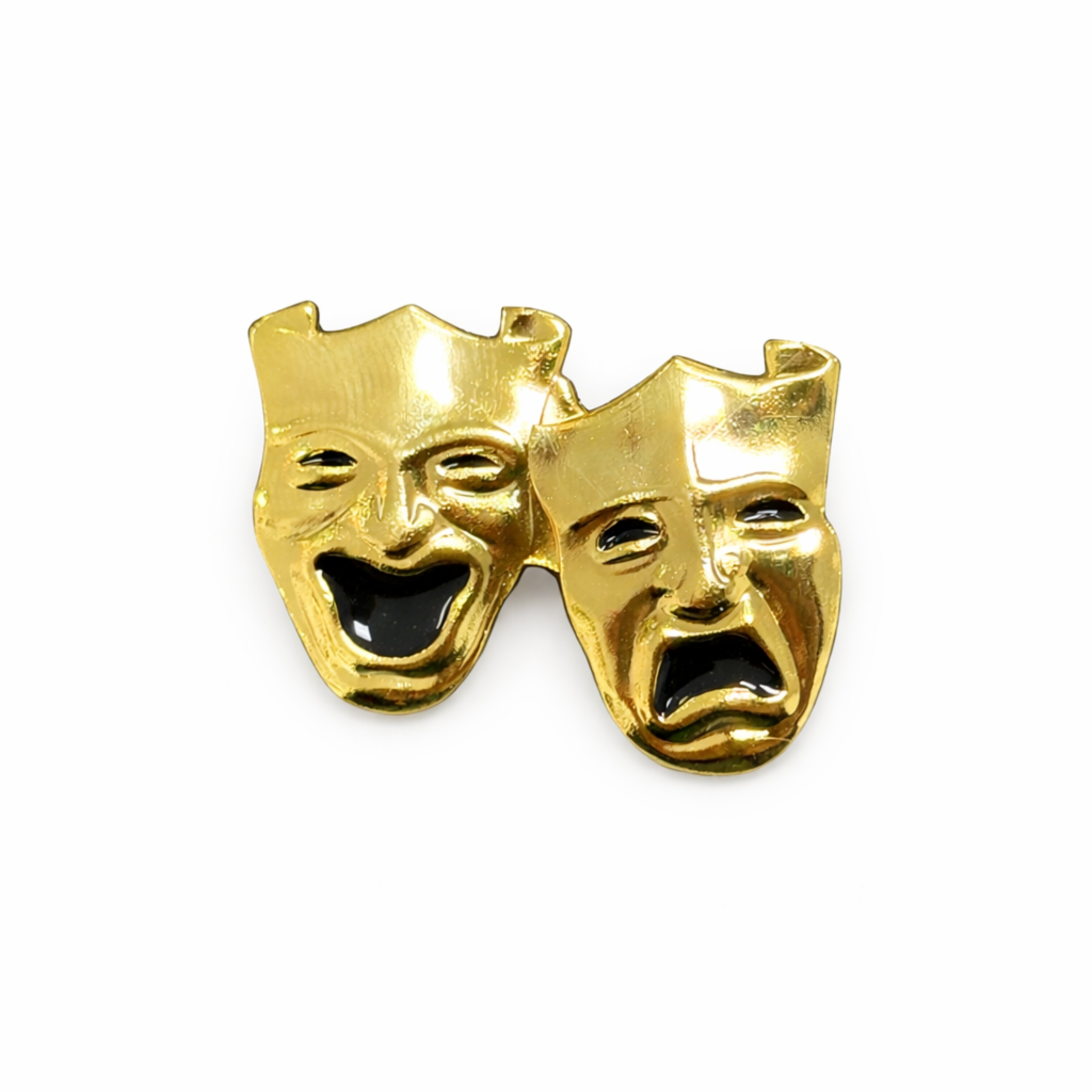 Smile Now Cry Later gold metal Chicano lowrider lapel pin