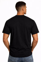 Pro Crux men’s black short sleeve cotton T-shirt back view